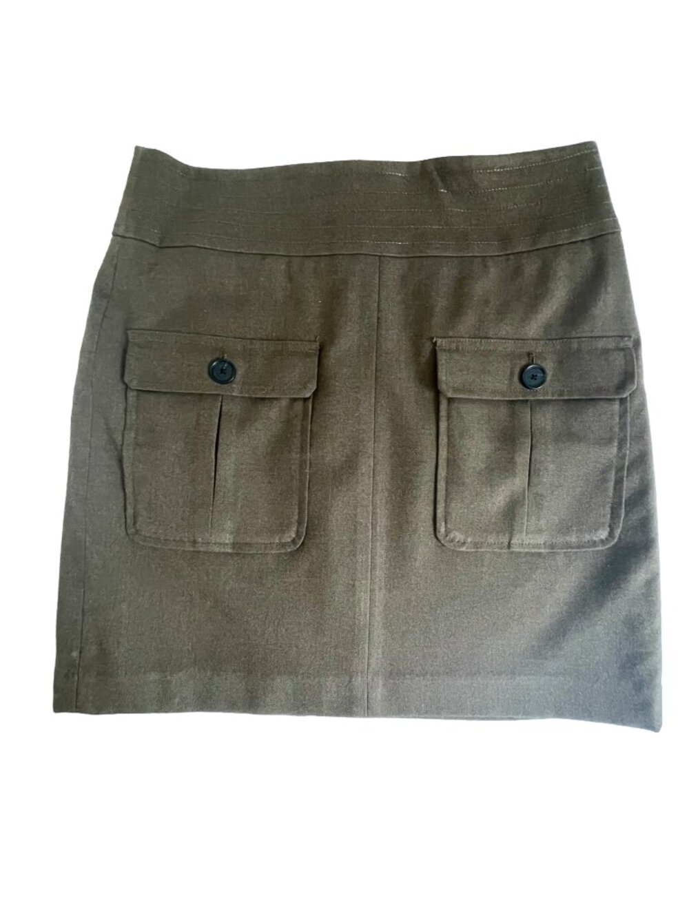 LOFT Brown Utility Cargo Mini Skirt Size 2